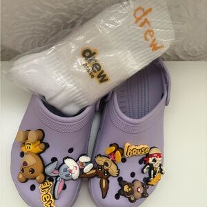 Drew House Purple Clogs